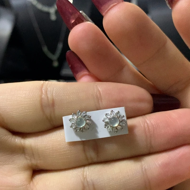 翡翠银S925镶嵌戒指