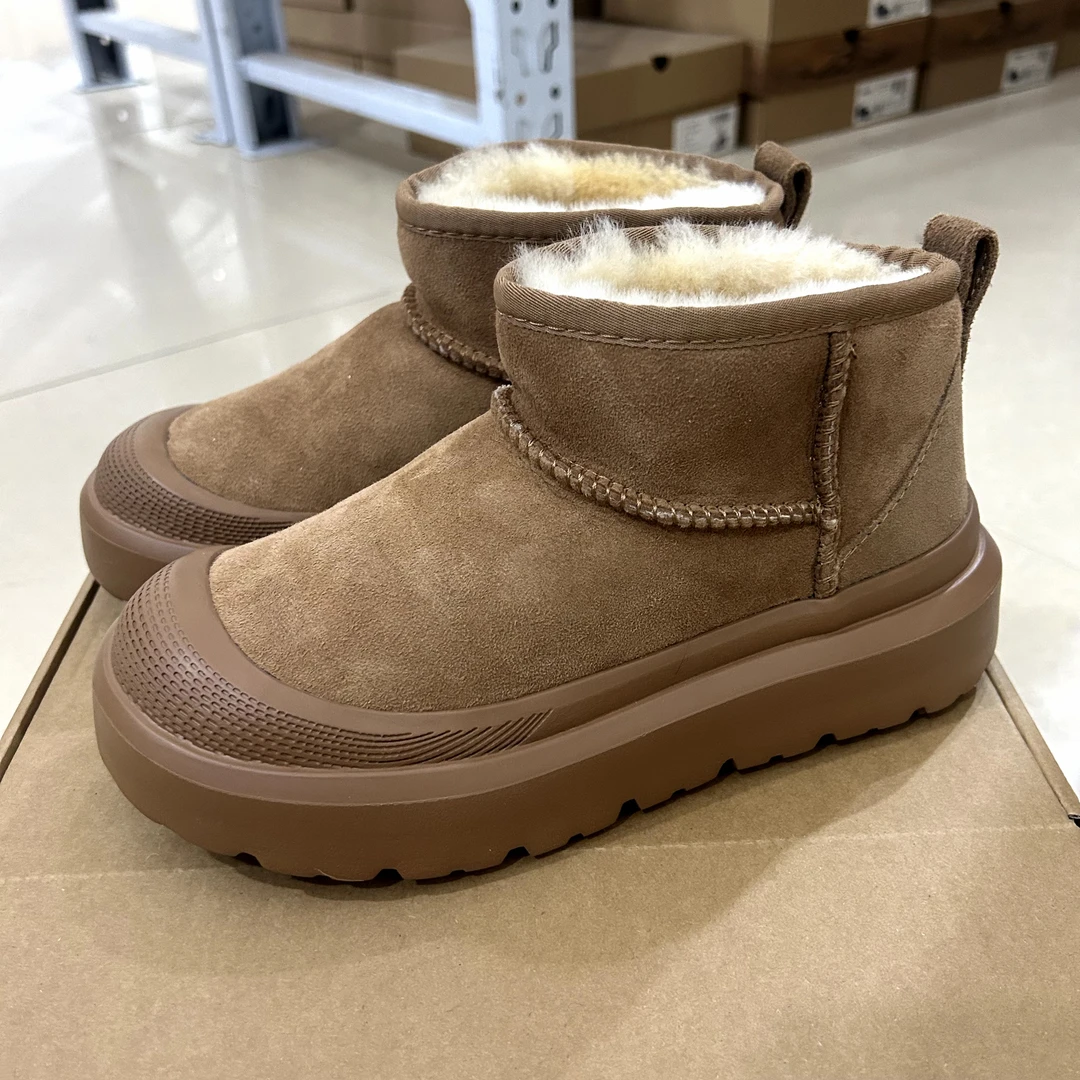 【王博mini】桑坡羊皮毛一体雪地靴秋冬季保暖搭子女款防寒雪地棉鞋