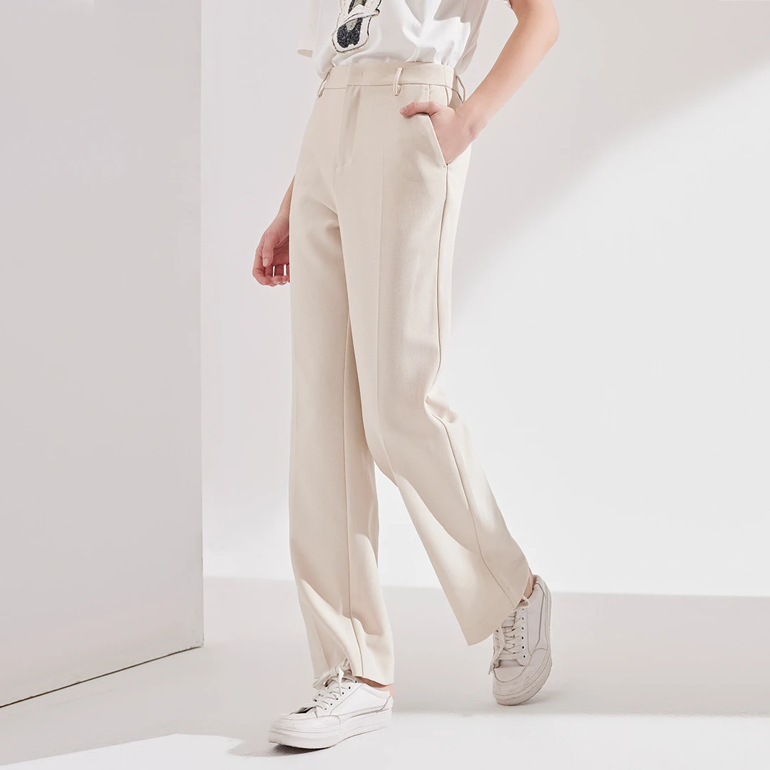 【粉丝专享】秋款垂感显瘦舒适阔腿裤女拖地直筒长裤休闲裤子