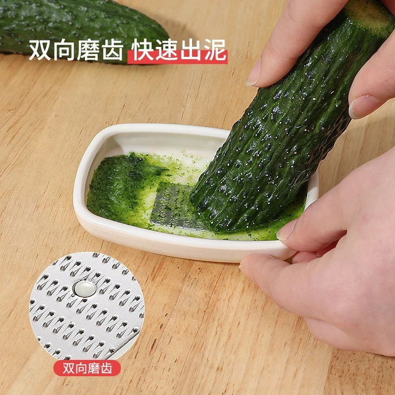 厨房宝宝辅食磨泥器多功能手动生姜末葱姜手动研磨器蒜末粉碎器