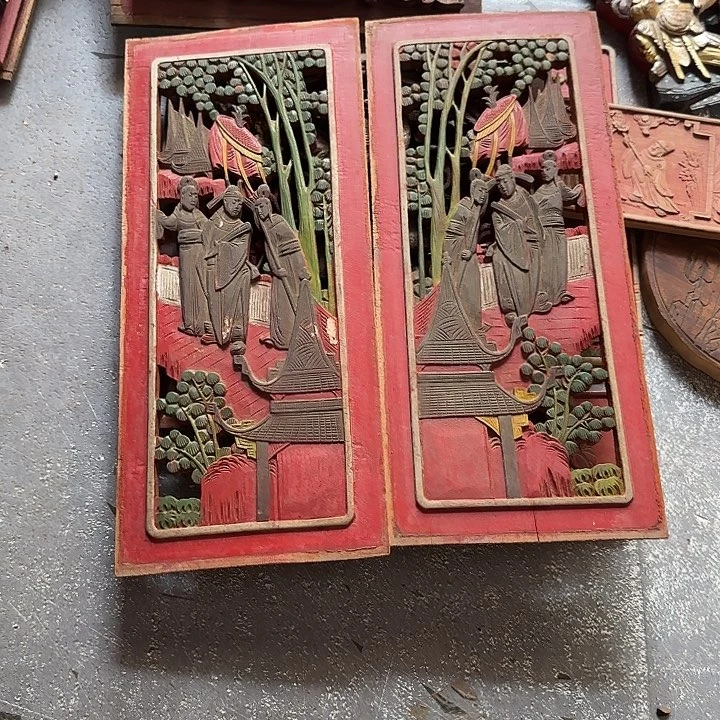 用***3香榧木木雕艺术展演作品