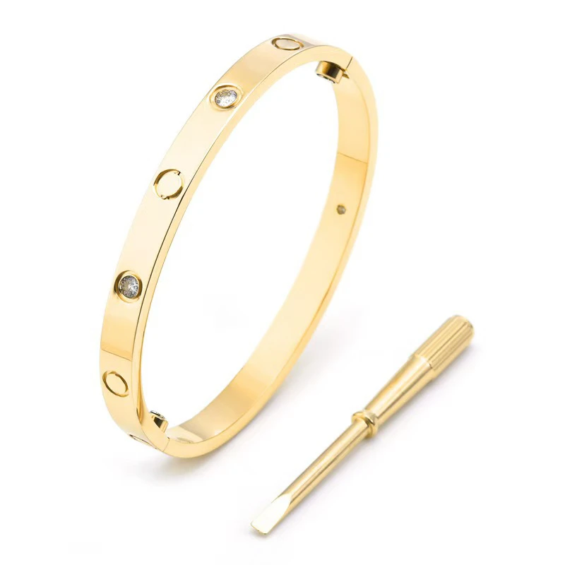 钛钢手镯 高定经典法式手镯（配螺丝刀）162