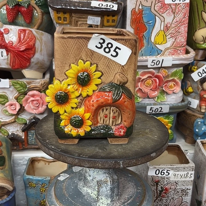 粗陶材质多肉花盆