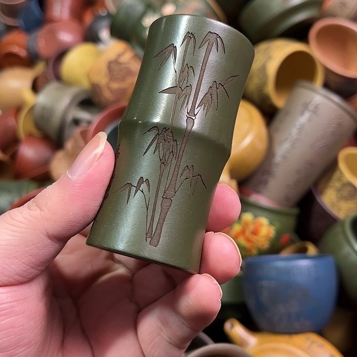 紫砂茶杯全手工紫砂主人杯