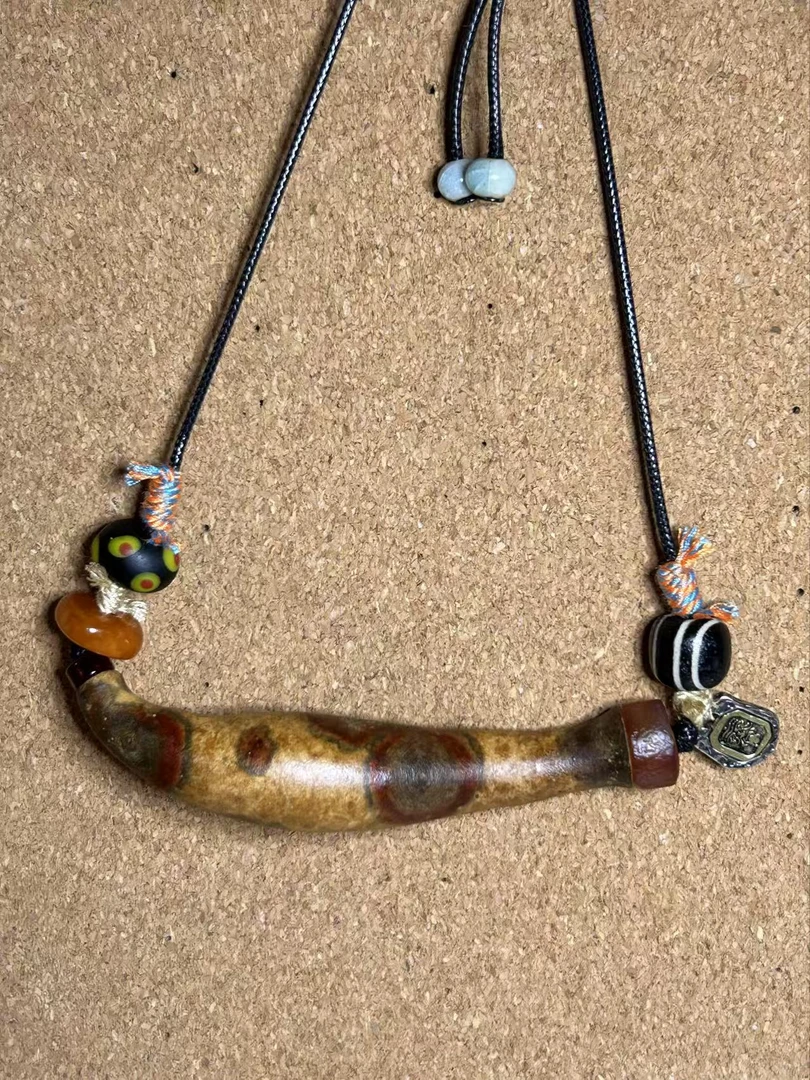 非金属木质项链 花皮葫芦项链，纯手工，仅此一件