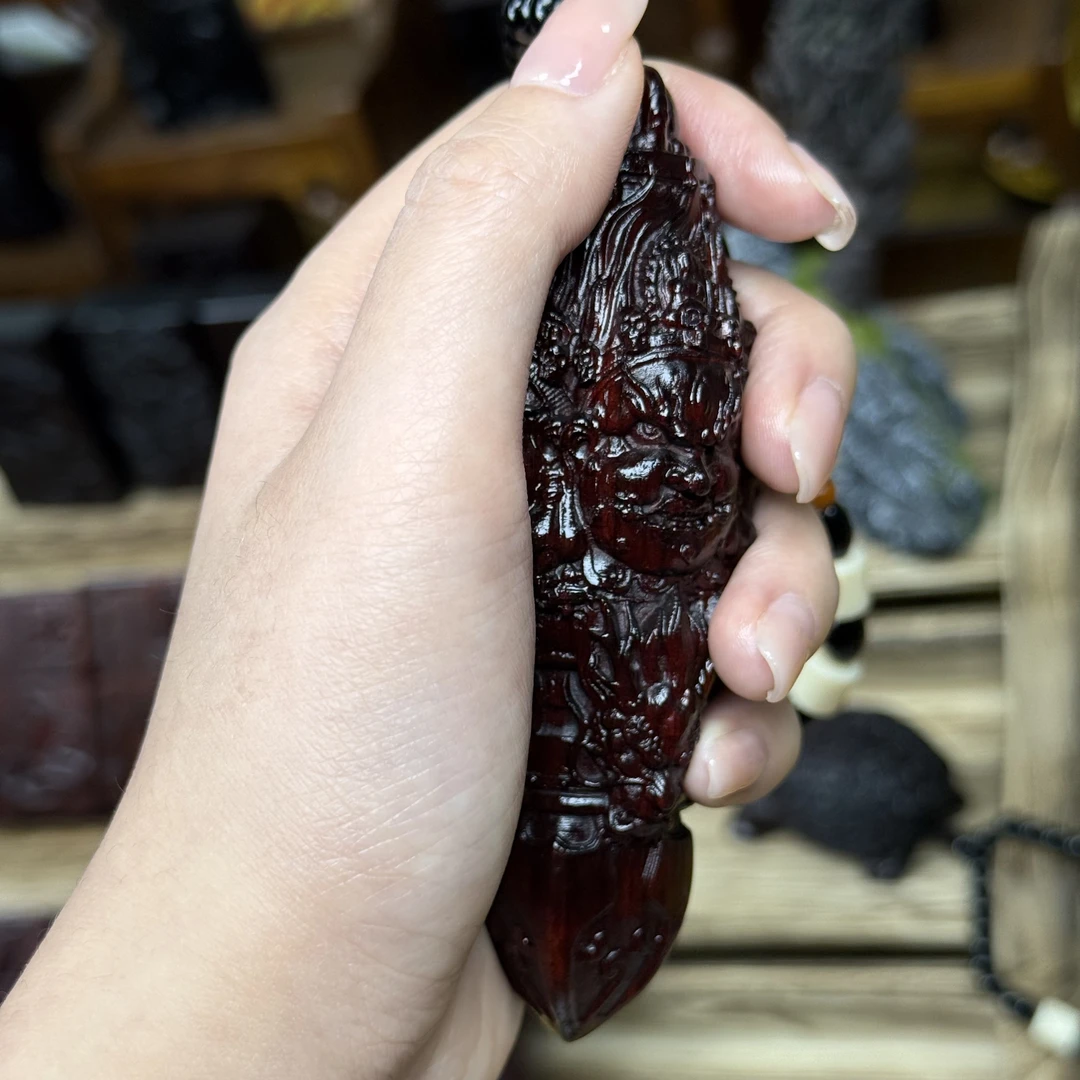 手把件檀木精美件降魔杵霸气1