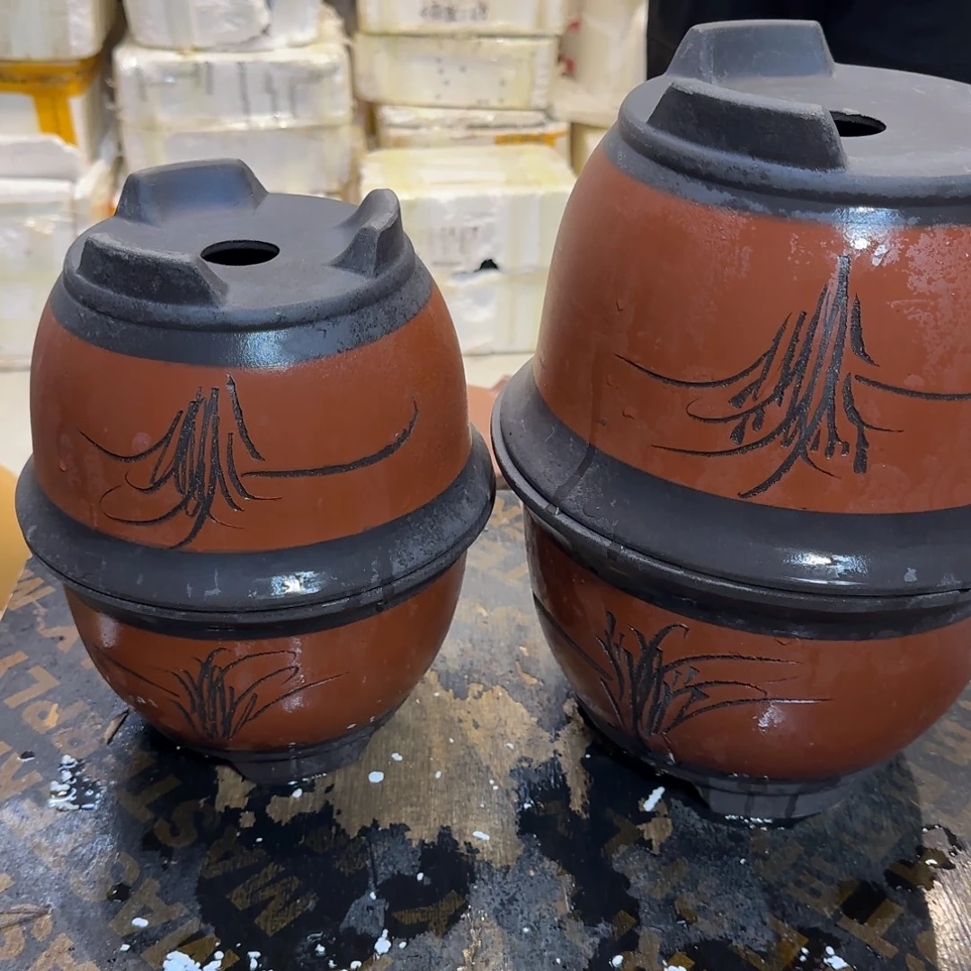 紫砂花盆口径18.12/14.10口径