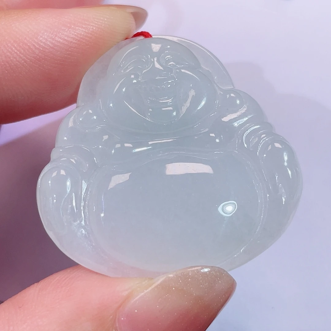 翡翠未镶嵌颈饰佛公