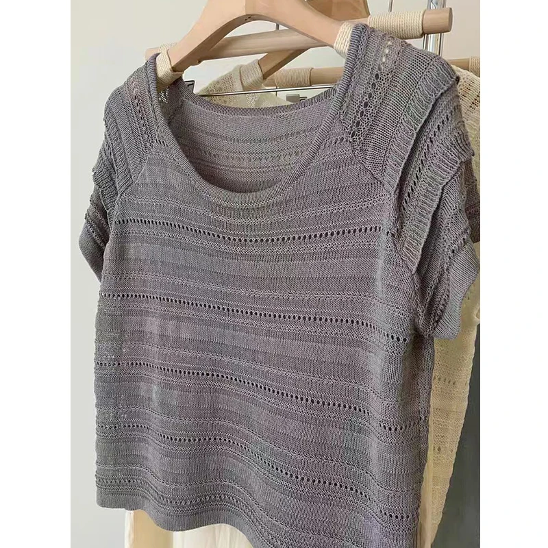 /海带袖/ tt显瘦时尚宽松洋气女装上衣圆领夏季女士