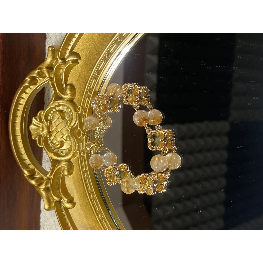 【财生花】天然黄水晶切面黄水晶
