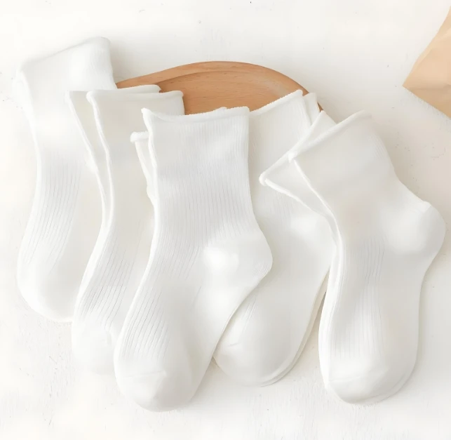 弹力透气纯棉袜