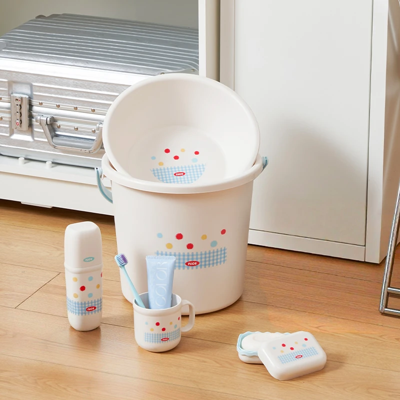 学生宿舍洗漱套装水桶脸盆洗漱杯初高中大学生开学住校生洗澡桶盆