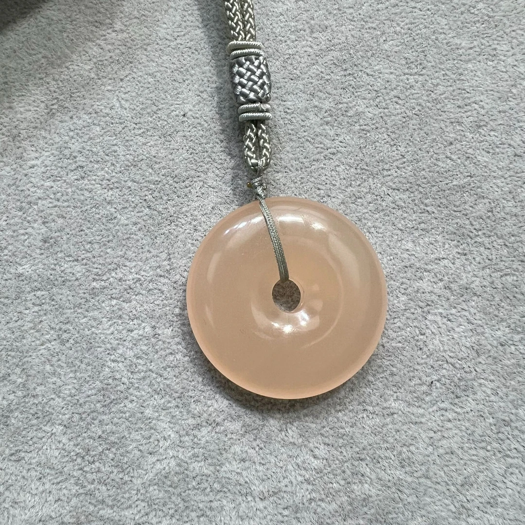 新疆老料平安扣吊坠项链 默认微瑕介意勿拍
