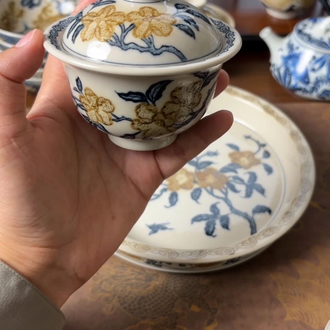 摆件景德镇手绘茶器