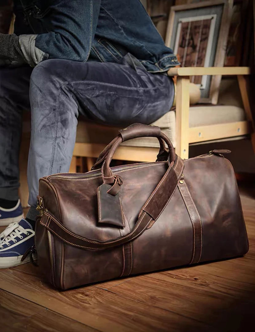 男士商务真皮皮包，默认微瑕，直播间下单