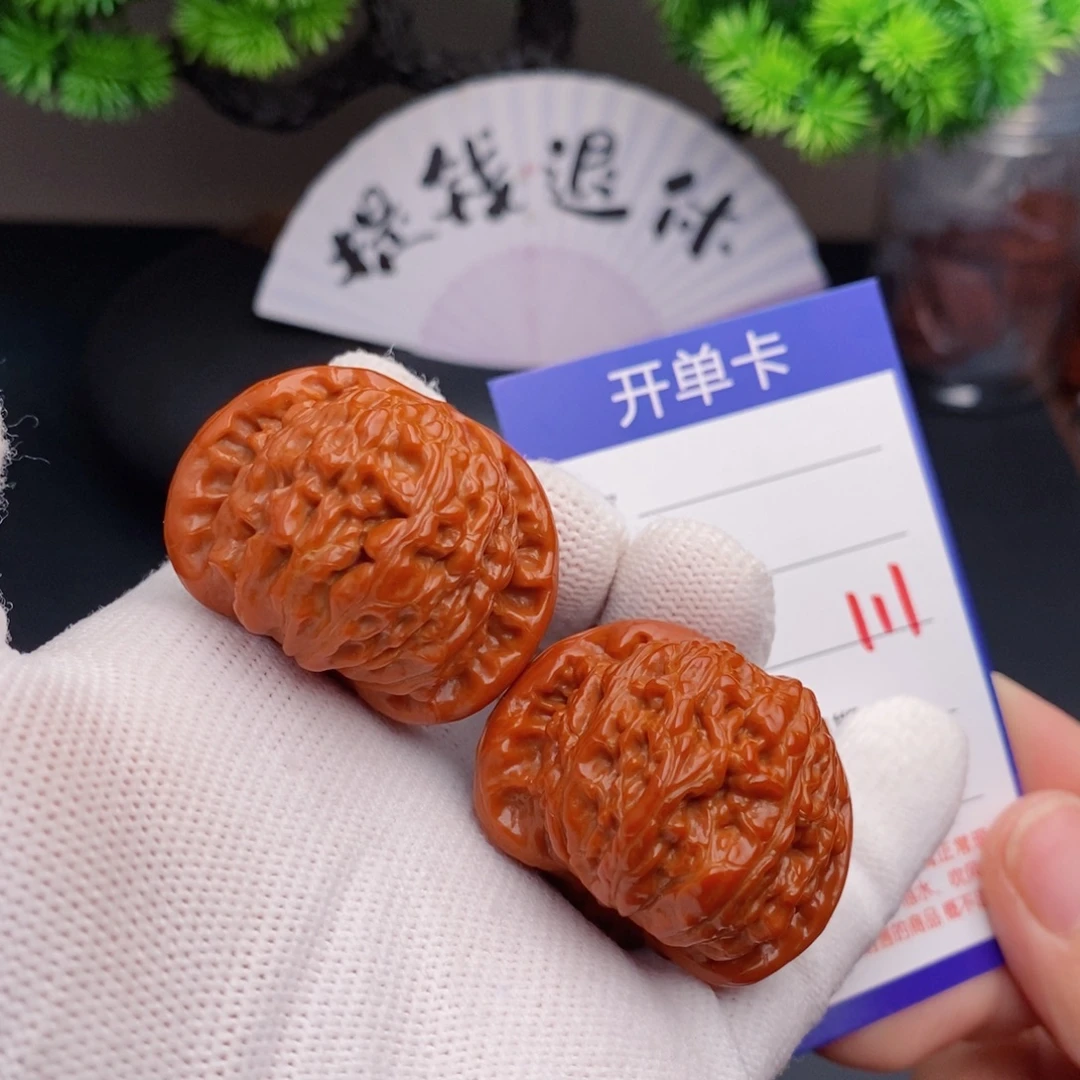 把件文玩核桃39球白111