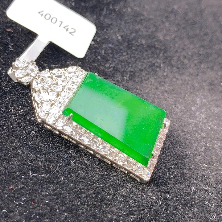 【闪购商品】翡翠银S925镶嵌颈饰翡翠