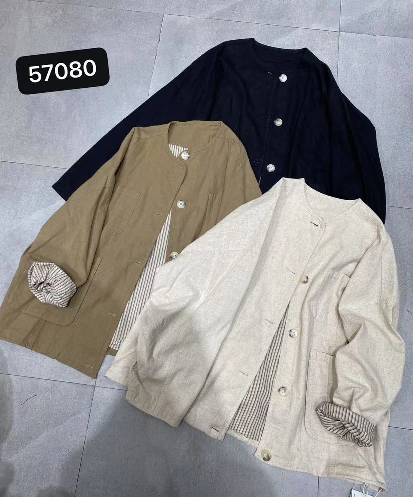 TY57080休闲风插肩袖夏季短外套韩版百搭宽松简约秋季