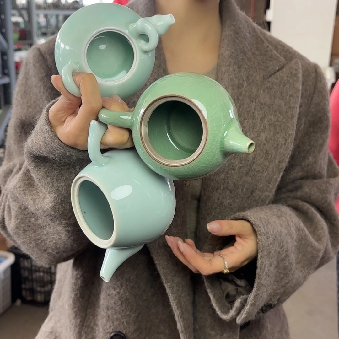 龙泉云间青瓷小米茶器