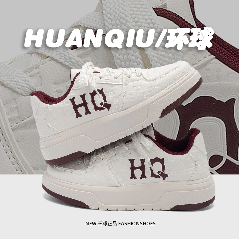 环球复古小白鞋男款小众原创男鞋2025新款厚底增高百搭休闲鞋板鞋