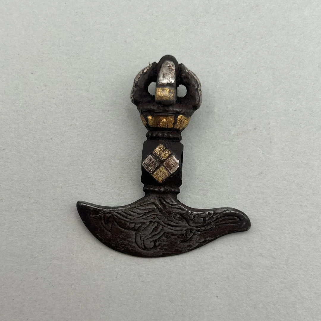 19世纪 铁翦金金刚钺/HSZC/88332