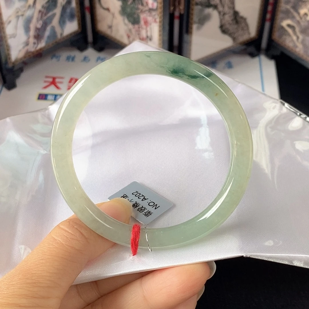 翡翠未镶嵌手镯55.4