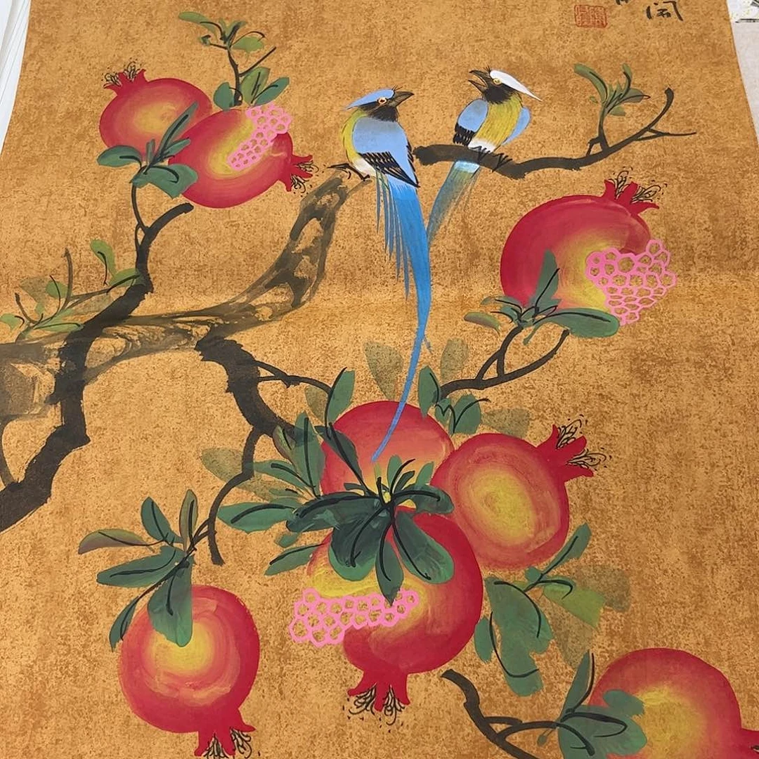 国画纯手绘宣纸国画作品