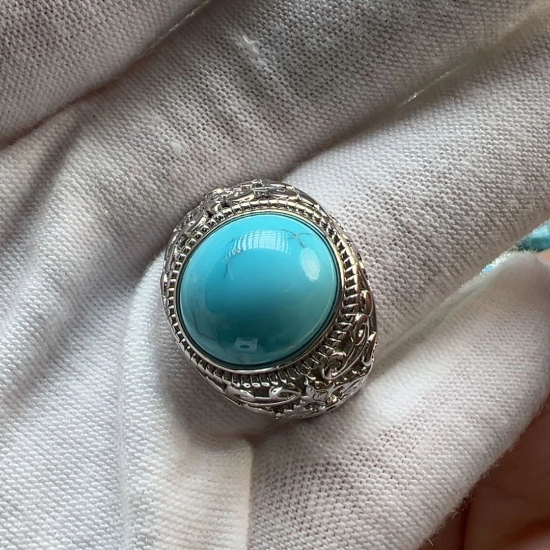 绿松石银S925镶嵌配饰