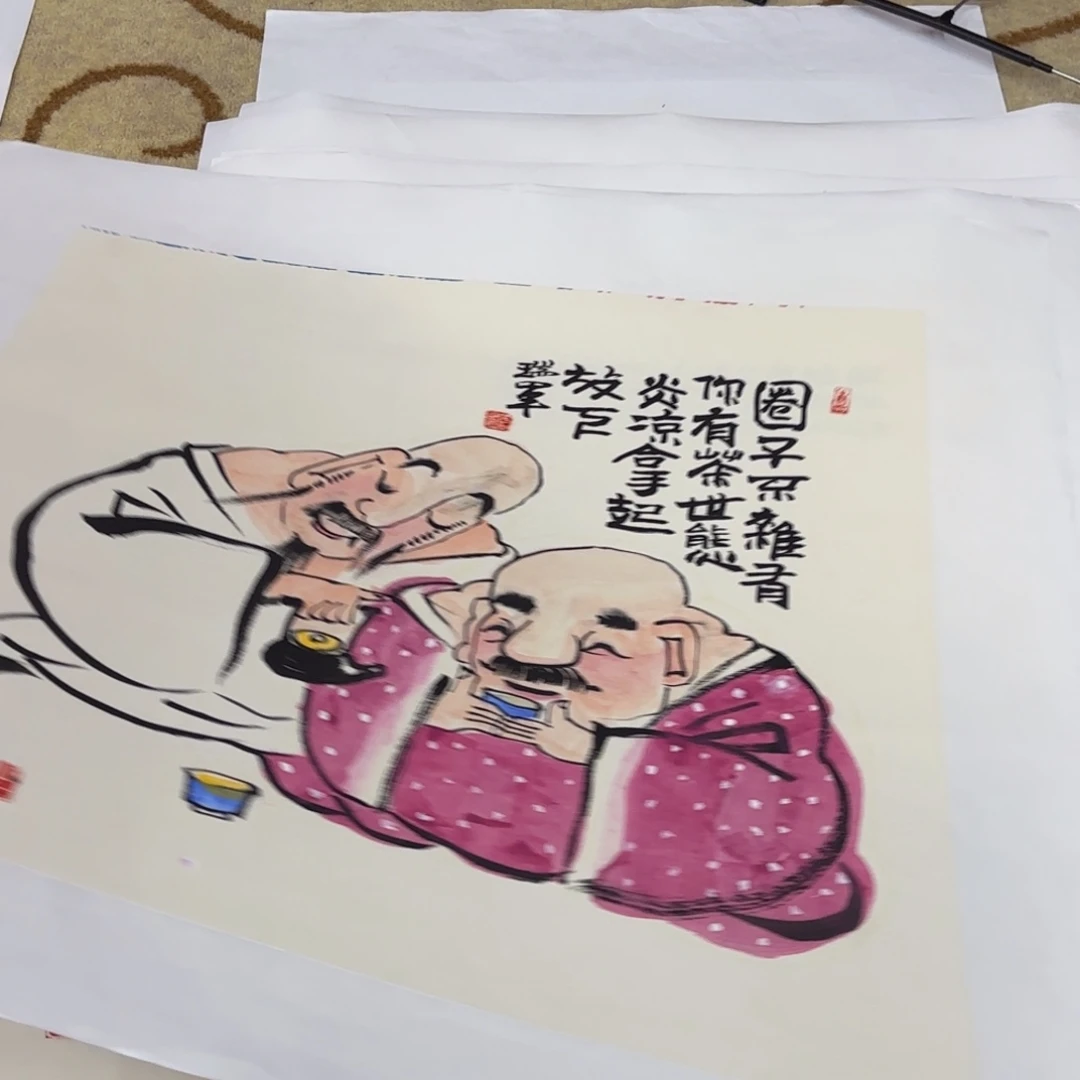 国画武瑞军老师作品刘