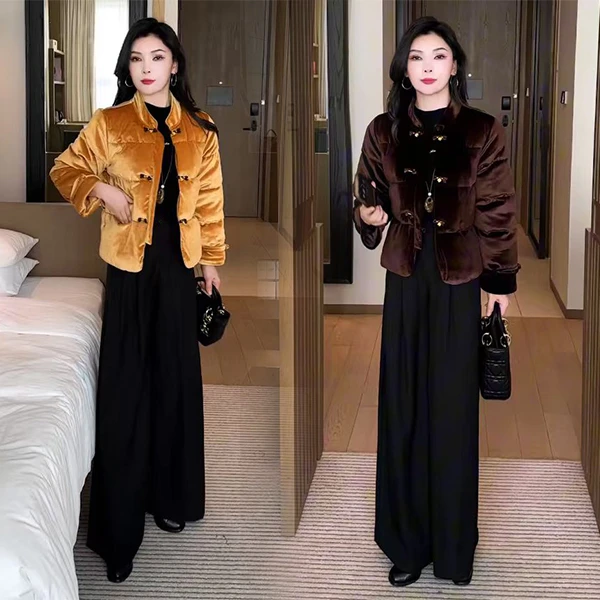 【季颜品牌】冬季新品穿搭面包服气质显瘦休闲时尚宽松外套161