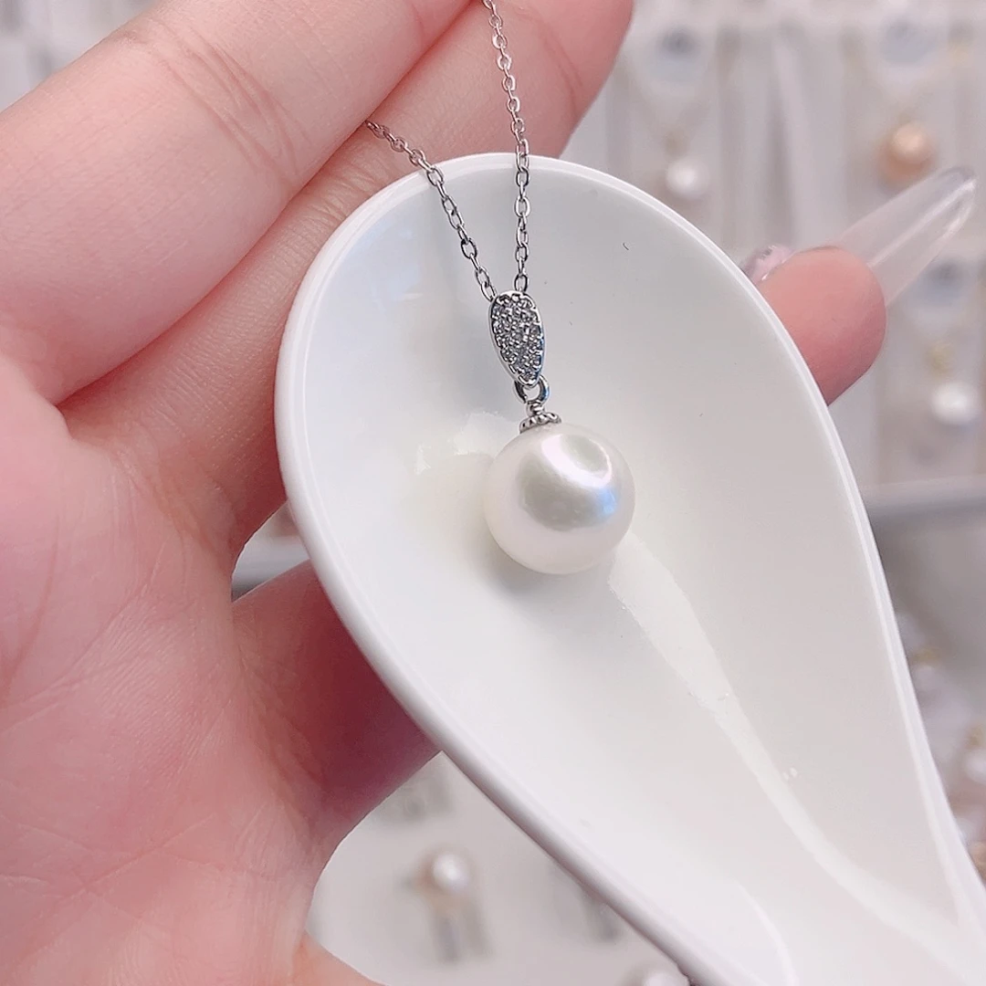 未镶嵌淡水珍珠吊坠(赠链)