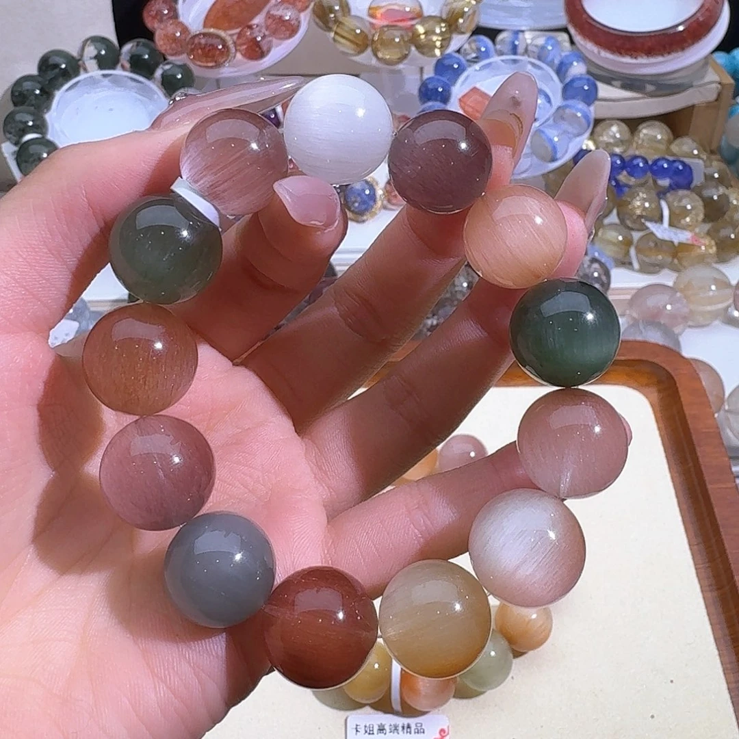 水晶手链未镶嵌L****s天然巴西兔毛手串2