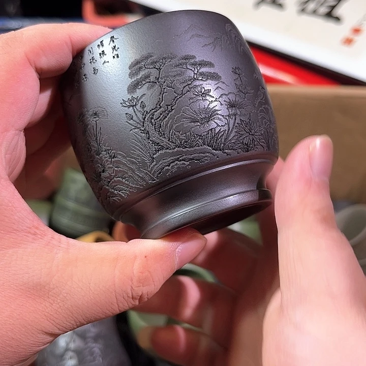 茶杯紫砂全手工紫砂主人杯