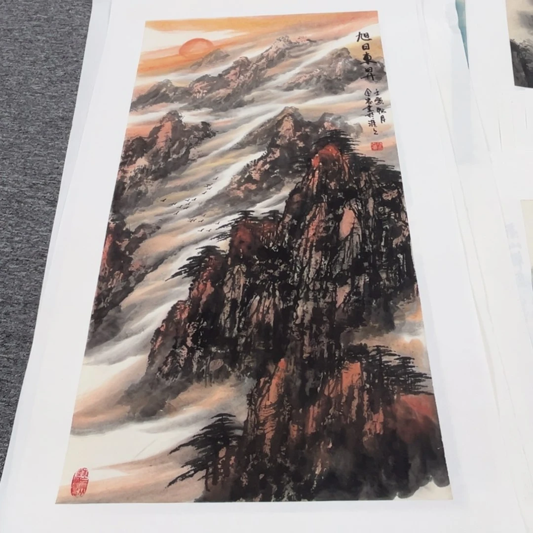 国画杏**哥三尺绘画作品