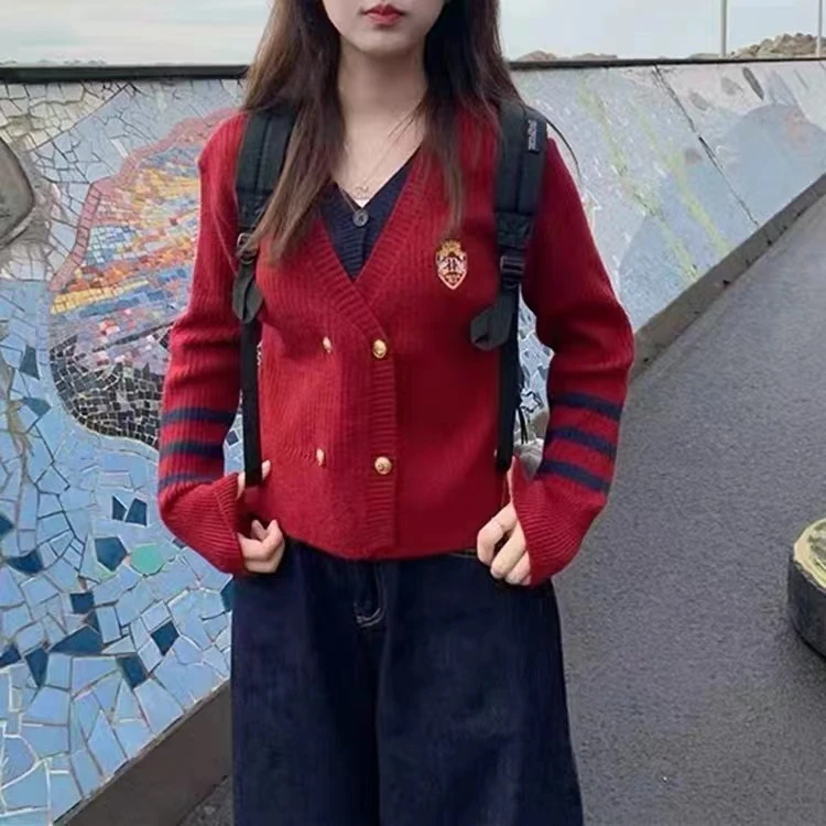 女童学院风毛衣25148