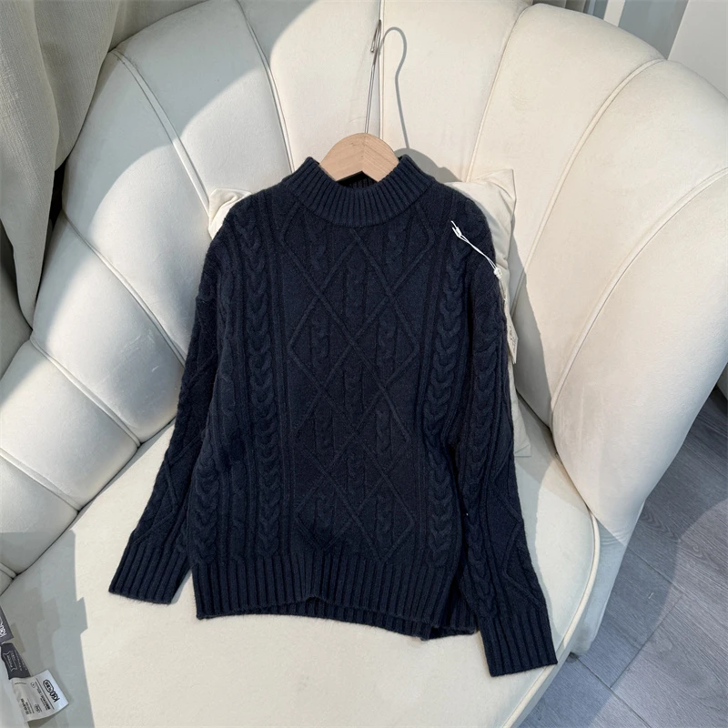 220【迪】儿童时尚休闲圆领套头毛衣-9911