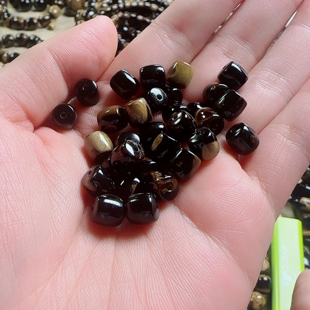 泥塑血柳8X8尺寸手串108颗微沙