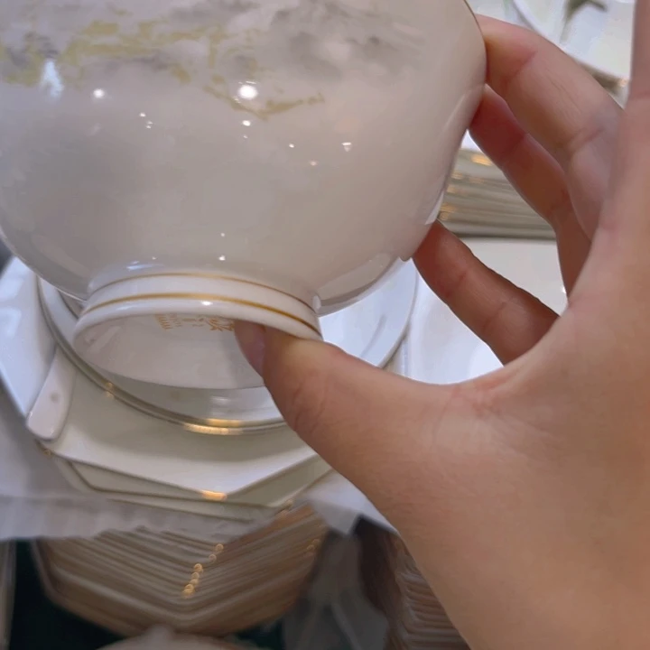 瓷片海岸高脚腕十个微瑕4.5寸