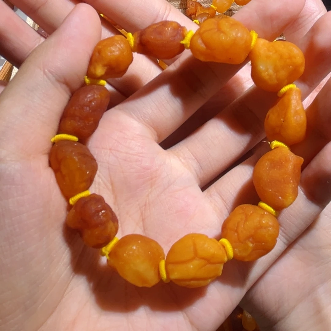 手链琥珀未镶嵌蜜蜡海漂手串