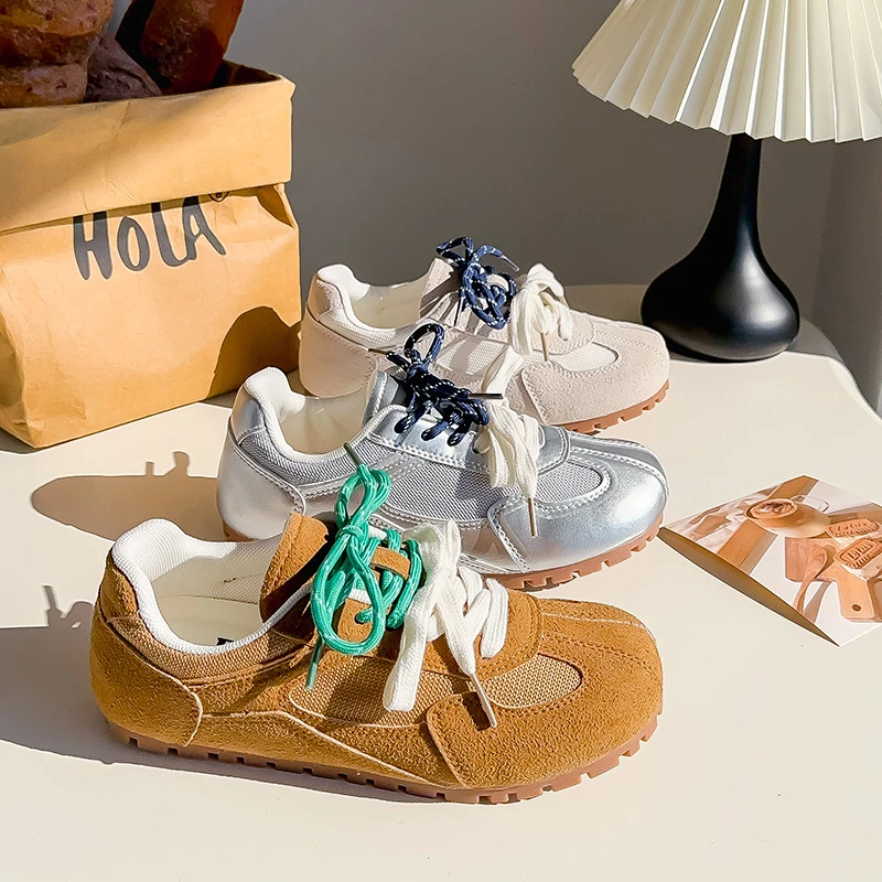 少女单鞋韩版小众复古德训鞋爆款女2025新款春秋女学生阿甘鞋休闲