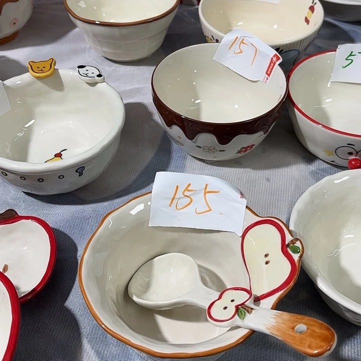 搪瓷海派甜心组合碗加勺