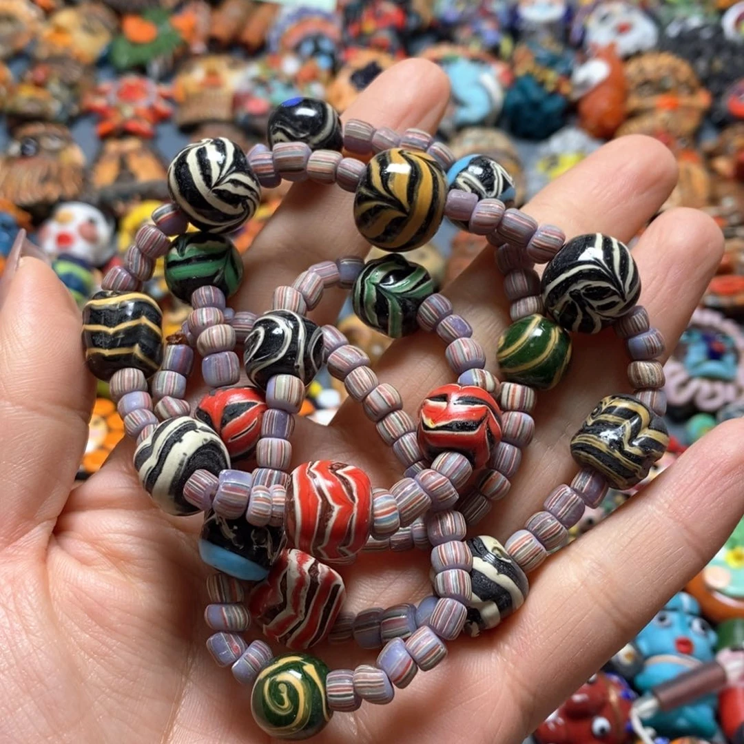 琉璃颈饰印度尼西亚链子