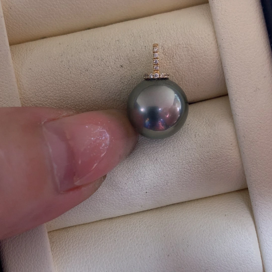 海水珍珠18K金镶嵌颈饰