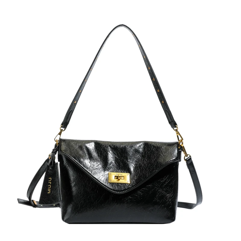 9017 黑色大号（长26厘米高19厘米）经典百搭女士包包（无礼盒）