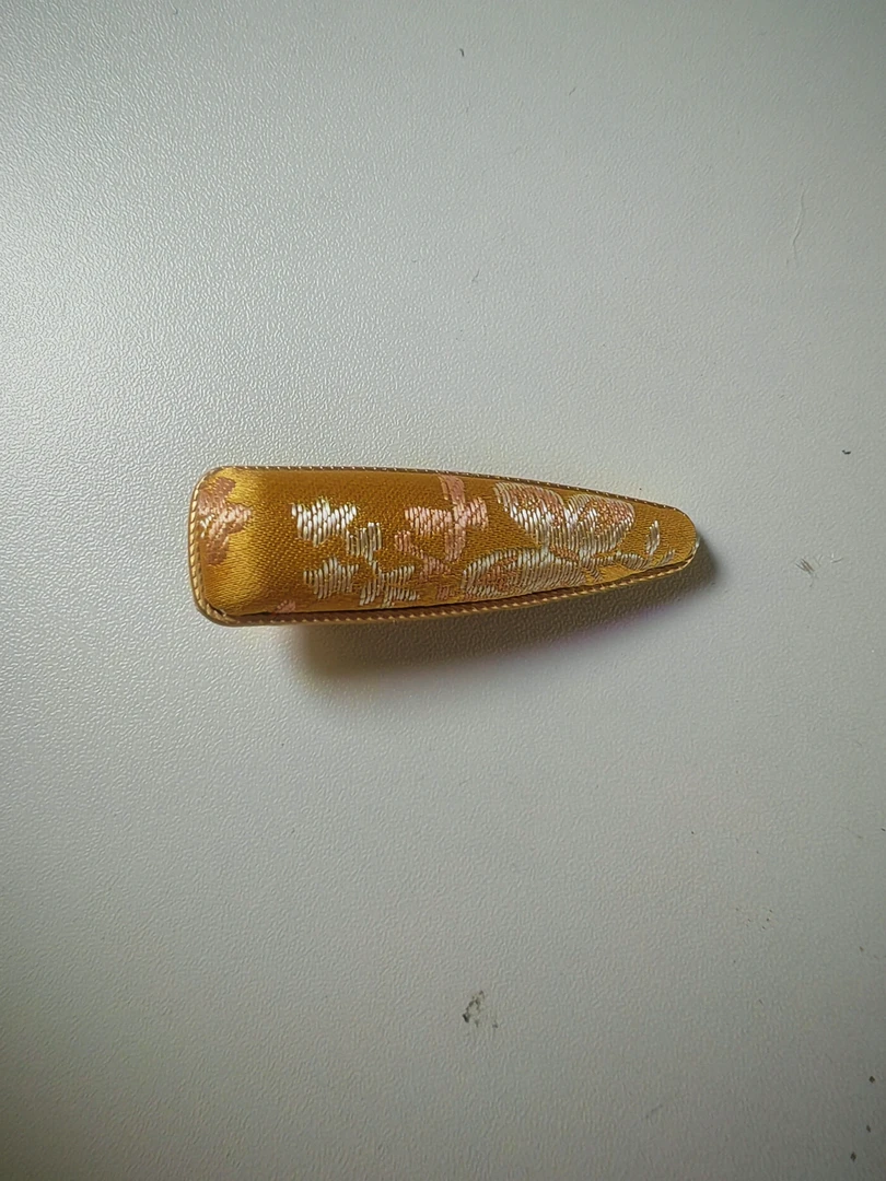 非金属耳饰 非遗宋锦手工发夹 新中式国风复古边夹头饰