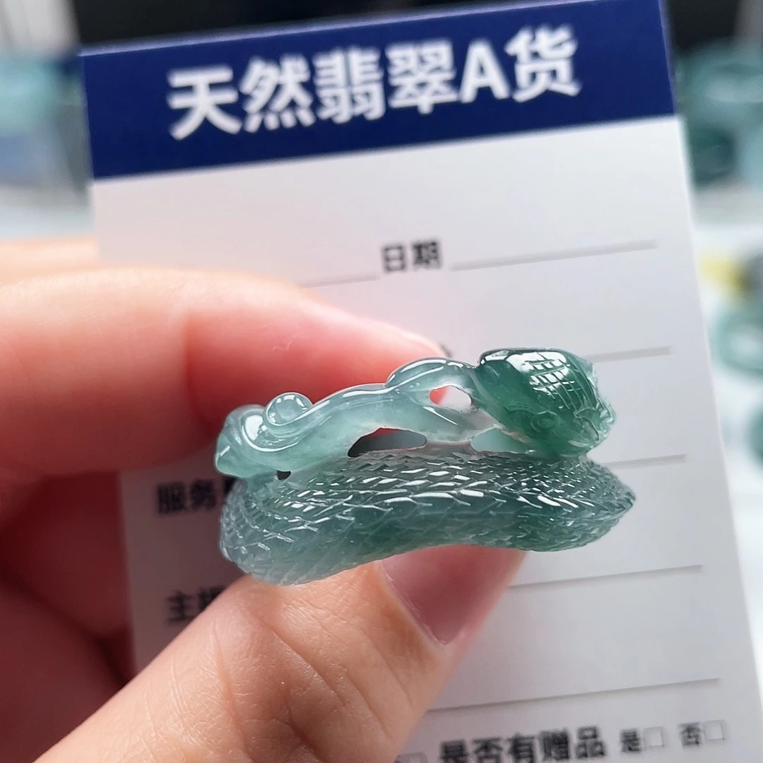 未镶嵌戒指翡翠渔*翡翠