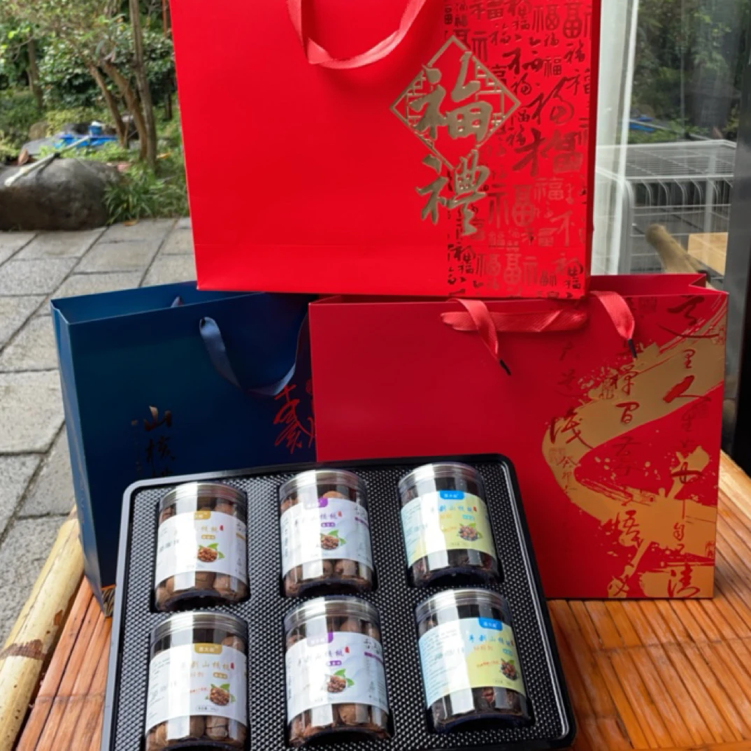 苏大叔手剥山核桃礼盒6罐装每罐200G（水煮奶油椒盐各两罐）即食