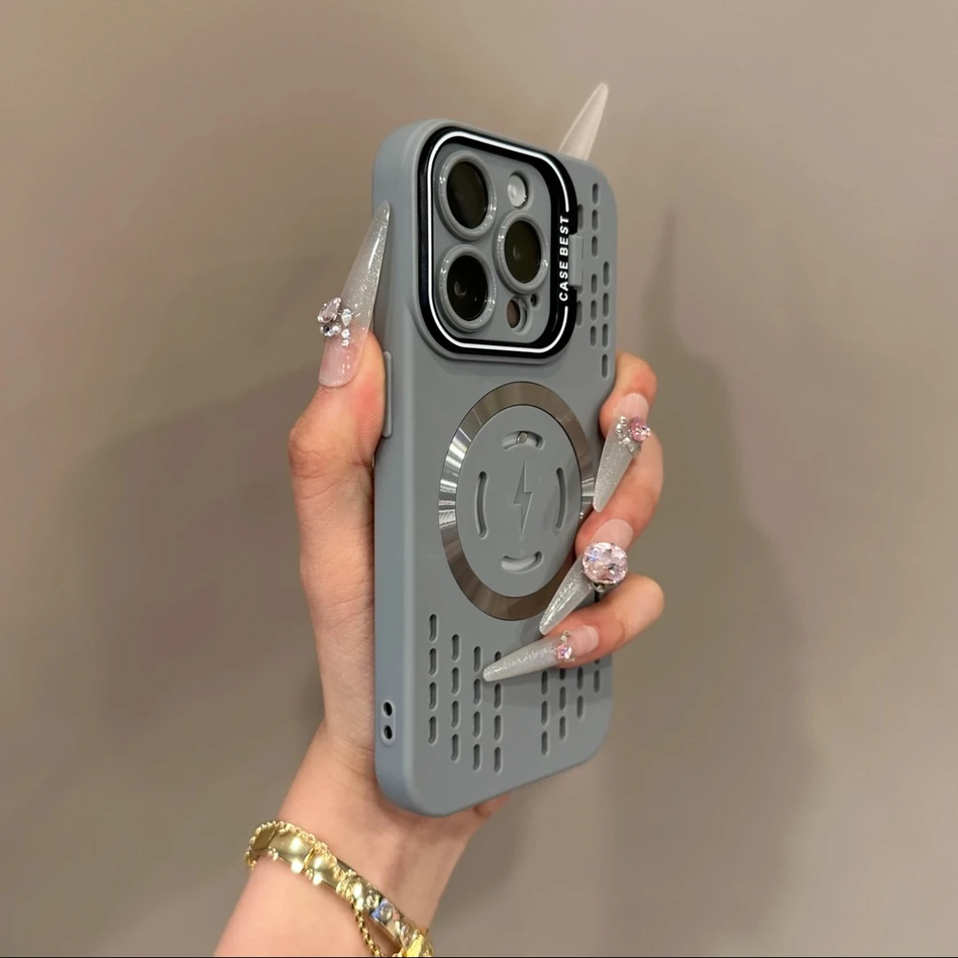 镜头支架适用苹果16promax手机壳iPhone15散热镂空13/14全包11套