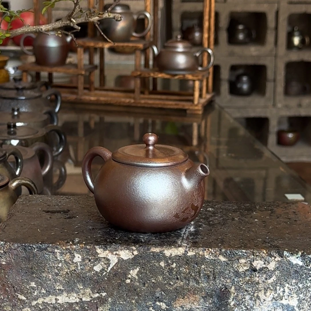 建水紫陶紫泥柴烧茶具