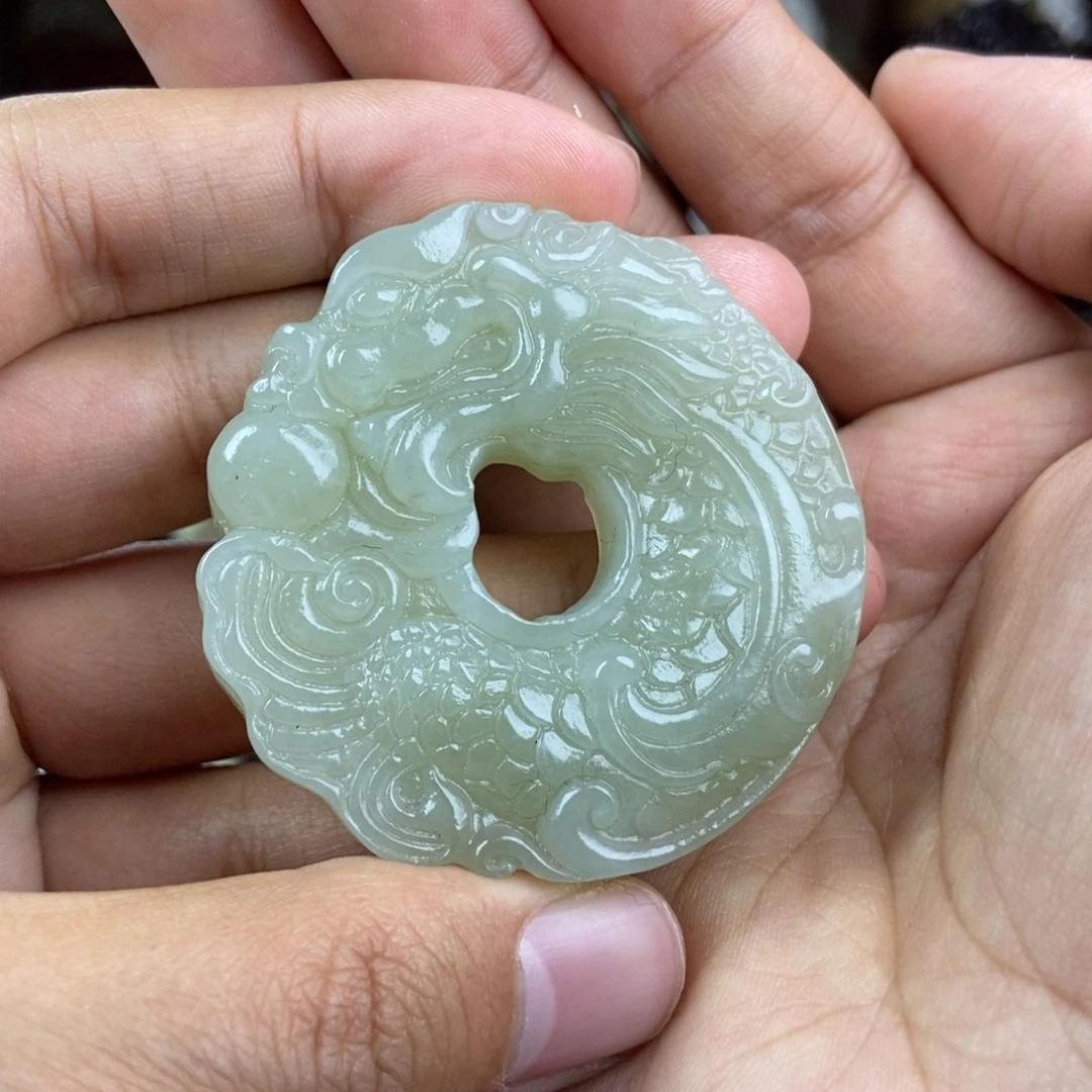 和田玉挂件未镶嵌老*